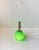 Metal Scandinavian Modern Ceiling Lamp in Brass and Cased Green Glass, 1950s For Sale - Image 7 of 9