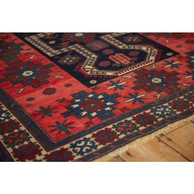 1920s Antique Persian Northwest Stepped Medallion Wool Rug For Sale - Image 10 of 12
