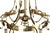 French Brass Eight Light Chandelier With Fleur de Lis, Circa 1920 Large Scale For Sale - Image 10 of 12