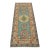 Kazak Runner 2’9” X 6’6” Blue Wool Tribal Hand-Knotted Oriental Rug For Sale
