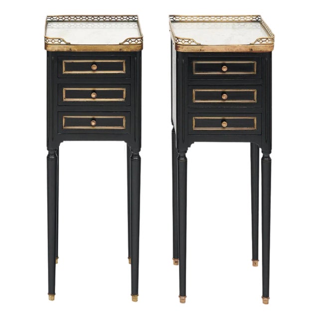 Pair of Louis XVI French Side Tables For Sale