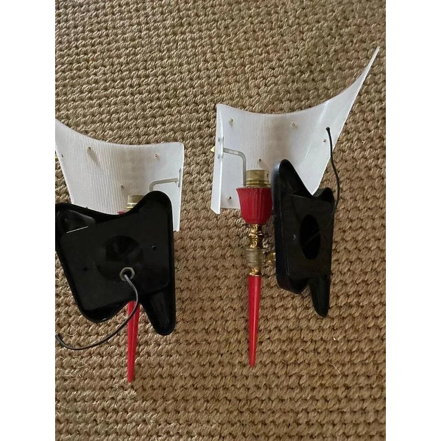 Wall Lamps by Pierre Guariche, 1960s, Set of 2 For Sale - Image 4 of 8