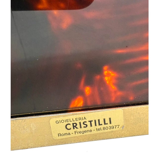 Hollywood Regency Acrylic Glass Picture Frame, Italy, 1970s For Sale - Image 15 of 16