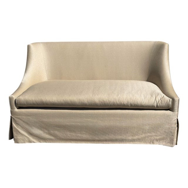 Art Deco Sally Sirkin Lewis for J. Robert Scott Spoon Back Sofa For Sale