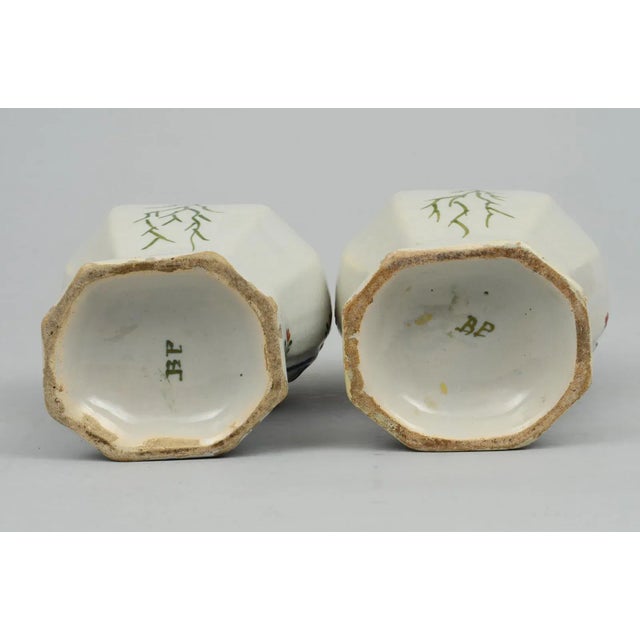 Ceramic Dutch Delft Assembled Garniture Set, 18th Century For Sale - Image 7 of 9