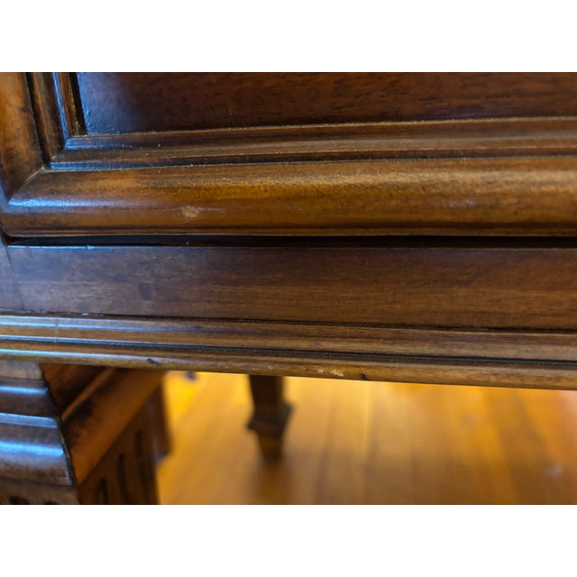 1990s Ethan Allen Tuscany Marble Top Console For Sale - Image 9 of 12