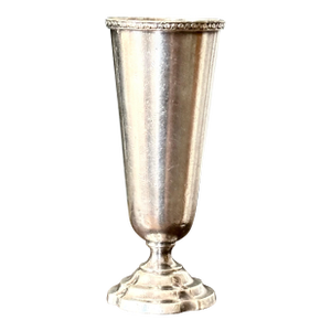 Antique Silverplate Trumpet Bud Vase - Benjamin Franklin Hotel