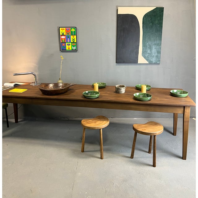 Big Farm Table in Ash with Zone Feet For Sale - Image 4 of 13