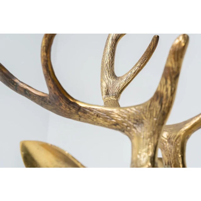 Large Deer Sculptures in Bronze, 1970, Set of 2 For Sale - Image 6 of 11