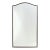 Paul Ferrante Style Modern Textured Frame Floor Mirror With Beveled Glass For Sale