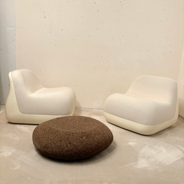 1970s Vintage Jumbo Lounge Chairs by Lberto Rosselli for Saporiti, 1970, Set of 2 For Sale - Image 5 of 8