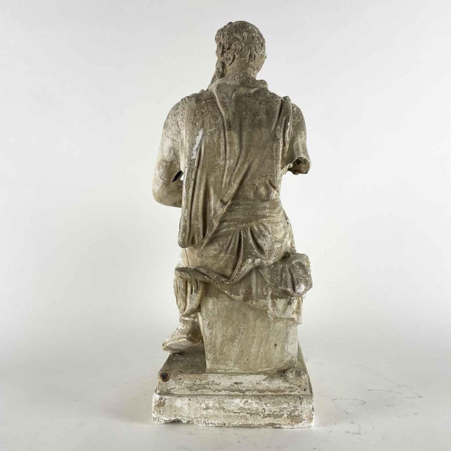 Italian Artist after Michelangelo, Moses, Early 1900s, Plaster For Sale - Image 3 of 9