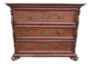 18th. Century Italian Baroque Walnut Commode