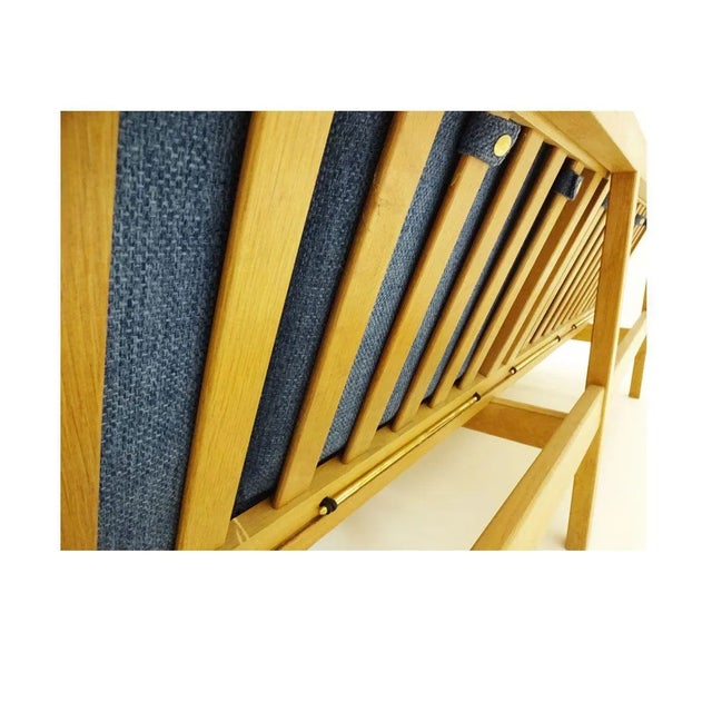 Blue 4-Seater Sofa and Lounge Chairs by Børge Mogensen for Fredericia, 1960s, Set of 3 For Sale - Image 8 of 11