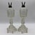 1850s Gothic Arch Pressed-Glass Oil Lamps, Attributed to Boston & Sandwich, - Pair For Sale - Image 13 of 18