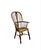 English Windsor chair, circa 1870, made of elm wood. The backrest features thin vertical spindles fitted directly into the...