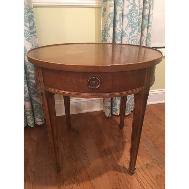 1970s Traditional Henredon Round Side Tables a Pair Chairish