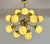 This Sputnik chandelier is crafted in Murano using authentic Murano glass, featuring sage green glass globes combined with...