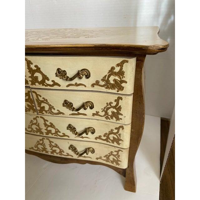 French Vintage Florentine Italian Jewelry Music Box For Sale - Image 3 of 13