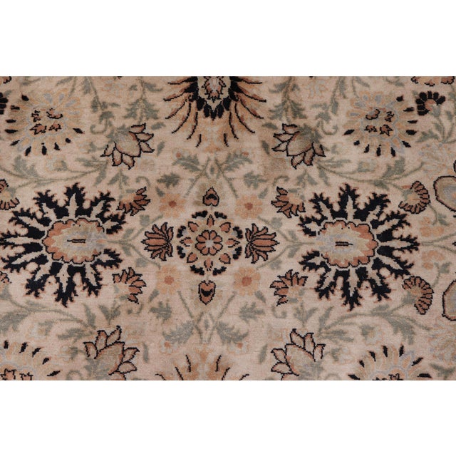 Boho Chic Pak-Persian Beige/Gold Wool Rug - 9'10'' X 13'10'' For Sale - Image 4 of 8