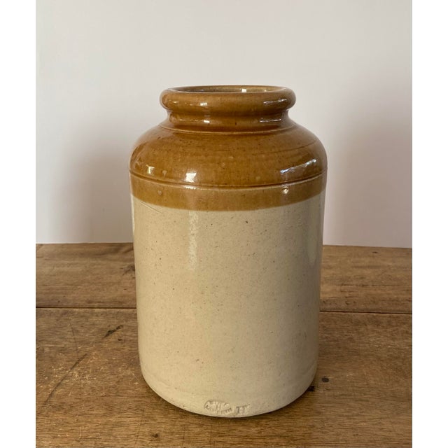 English Vintage Stoneware Jars - Set of 4 For Sale - Image 3 of 16