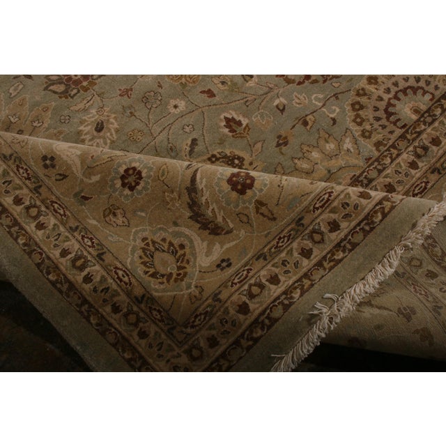 Classic Persian Style Rug, Blue Field, Beige-Brown Floral Pattern by Rug & Kilim For Sale In New York - Image 6 of 7