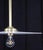 Mid 20th Century Industrial Flat Disc Milk Glass Brass Pole Pendant Light For Sale - Image 13 of 14
