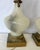Antique Art Deco/ Hollywood Regency Style Alabaster Table Lamps With Bronze Figureheads- A Pair For Sale - Image 13 of 18