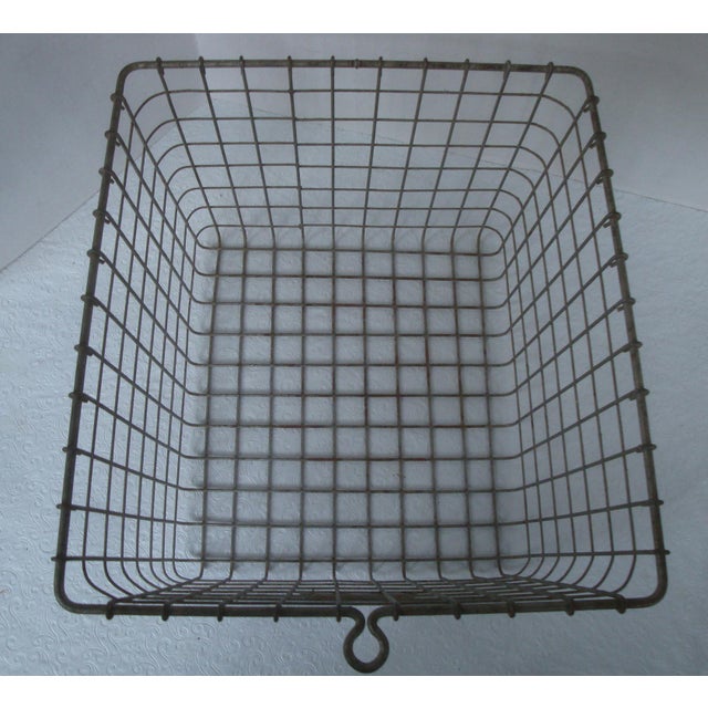Industrial Wire Gym Locker Baskets for Organizing a Pair Chairish