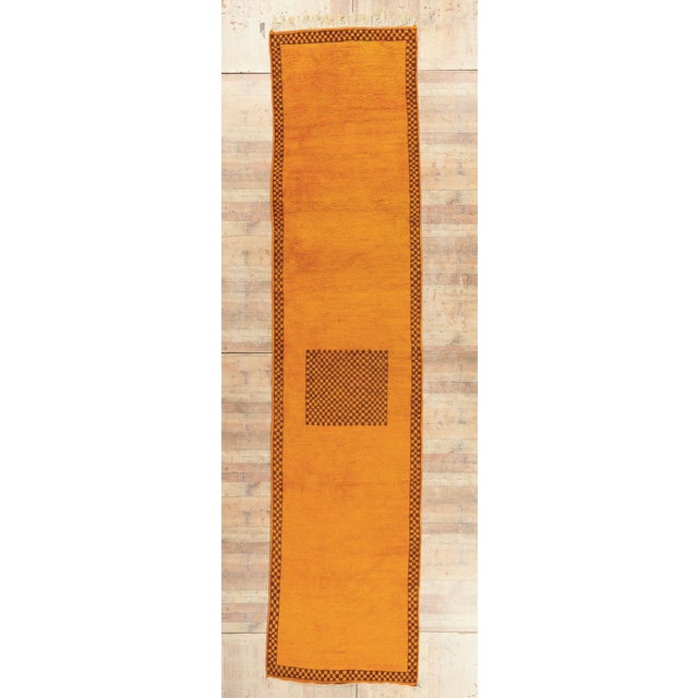 Vintage Taznakht Moroccan Rug, 04'04 X 18'10 For Sale - Image 10 of 11