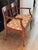 Brown 19th Century French Walnut Settee With Carved Lyre Splats For Sale - Image 8 of 11