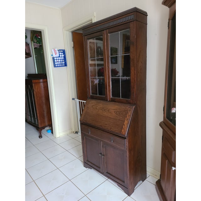 Antique Oak Secretary Desk With Hutch/Bookcase Chairish