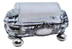 Cut-Out Support in Silver with Glass Roller for Gluing Stamps
