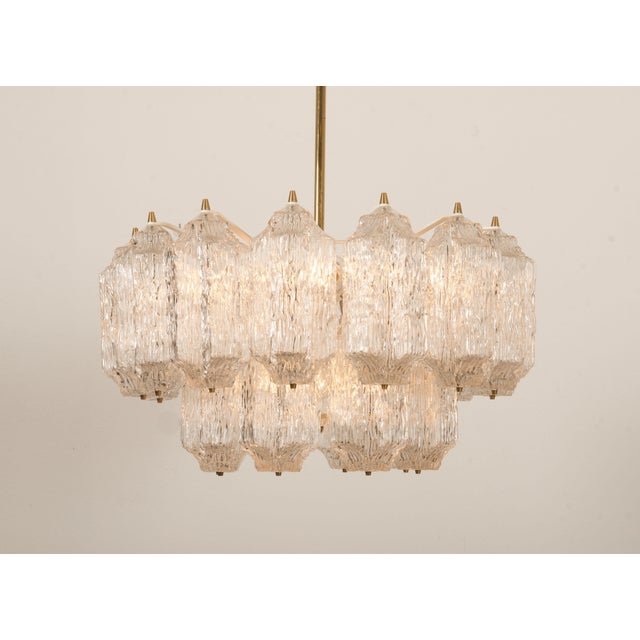 Ice Glass Chandelier from Stölzle, Austria, 1960s For Sale - Image 6 of 18