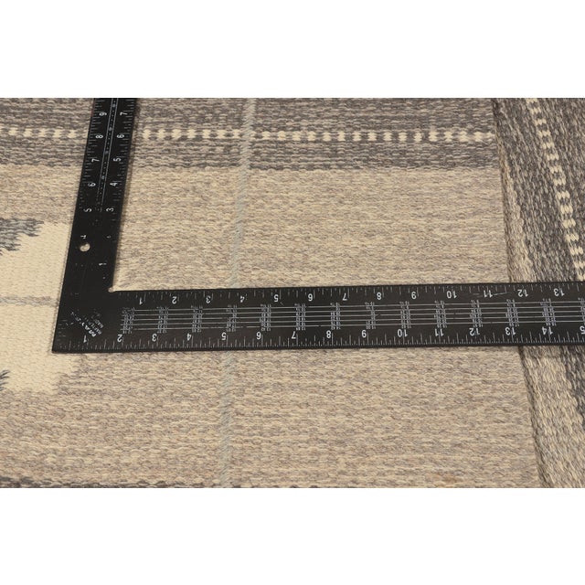 Textile Vintage Swedish Rollakan Rug, 05'05 X 08'01 For Sale - Image 7 of 10