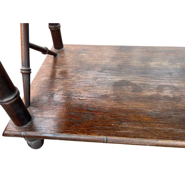 Late 20th Century Faux Bamboo Shelf For Sale - Image 18 of 18