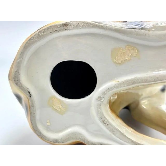 Vintage Italian Ceramic Cheetah Sculpture, 1960s For Sale - Image 10 of 12