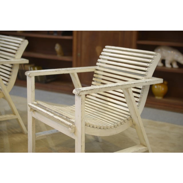 Vintage Wooden Armchairs, 1950s, Set of 2, in Very Good conditions. Designed 1950 to 1959