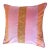 Pink & Peach Silk Brocade Throw Pillow Cover For Sale