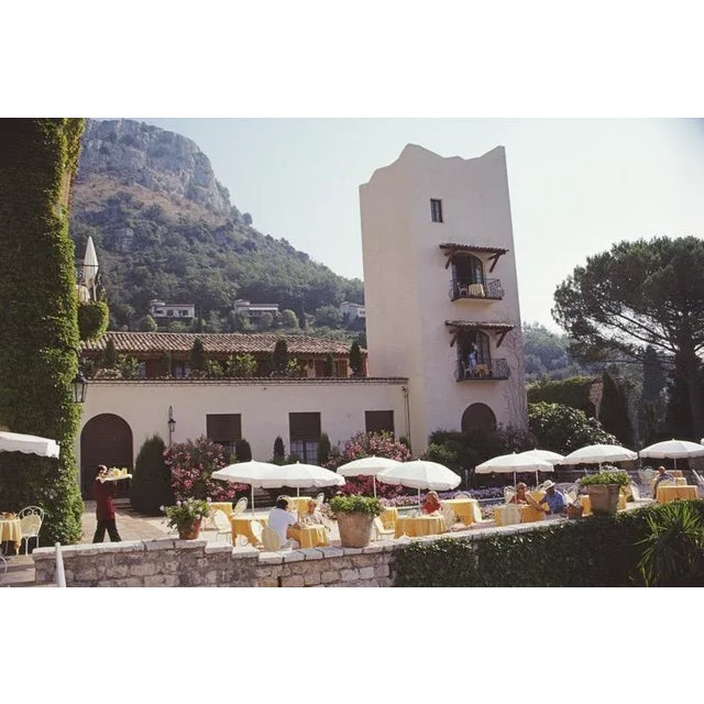 Chateau Saint-Martin 1986 Breakfast on the verandah of the Chateau Saint-Martin, a luxury hotel in Vence on the Cote...
