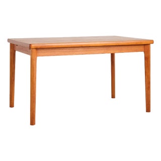 Mid-Century Danish Extendable Dining Table in Teak by Henning Kjaernulf for Vejle Stole & Møbelfabrik, 1960s For Sale