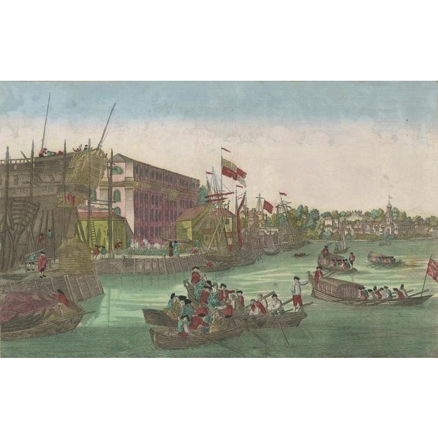 Optical View of New York City Manhattan Harbor, 1775, Paper For Sale - Image 4 of 10