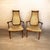 1920s Exceptional Pair of French Neoclassical Directoire Style High-Back Armchairs For Sale - Image 4 of 7