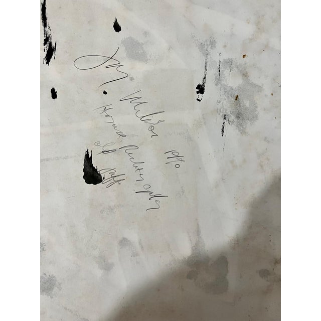 Late 20th Century Jay Milder, Abstract Expressionist Landscape Jay Milder Rhino Horn Painting American Pop Art, 1990 For Sale - Image 5 of 7