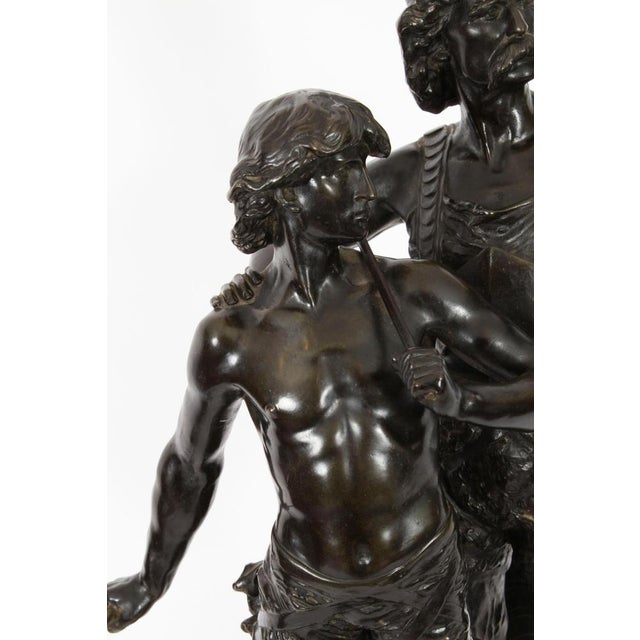 Emile Laporte, Vercingetorix with His Son, 19th Century, Bronze For Sale - Image 5 of 18
