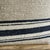 Mid-Century Modern Vintage Grainsack Flax and Indigo Stripe Lumbar Pillow With Down Insert For Sale - Image 3 of 6