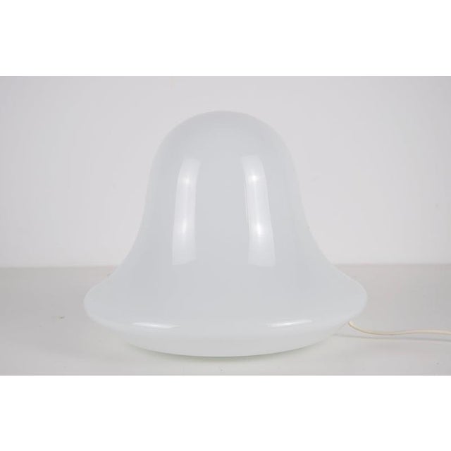 Vintage Glass Mushroom Table Lamp, Italy, 1970s For Sale - Image 3 of 8