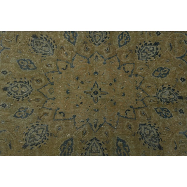 Green 1970s Vintage Persian Handknotted Wool Green Oversize Area Rug For Sale - Image 8 of 11