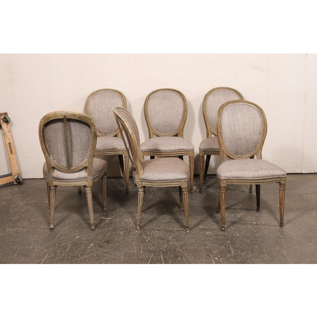 Set of 6 French Dining Side Chairs, 19th C. For Sale - Image 4 of 13
