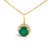 Adorn your neckline with the exquisite allure of this 10K yellow gold pendant necklace, where the warmth of the metal...